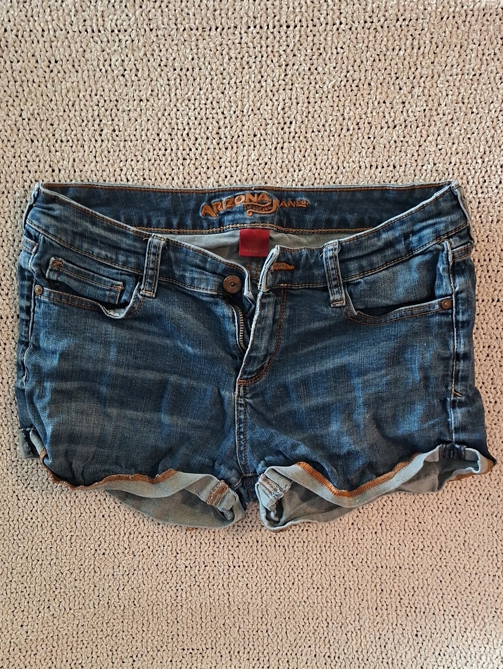 Women's Denim Roll-Cuff Shorts - Blue